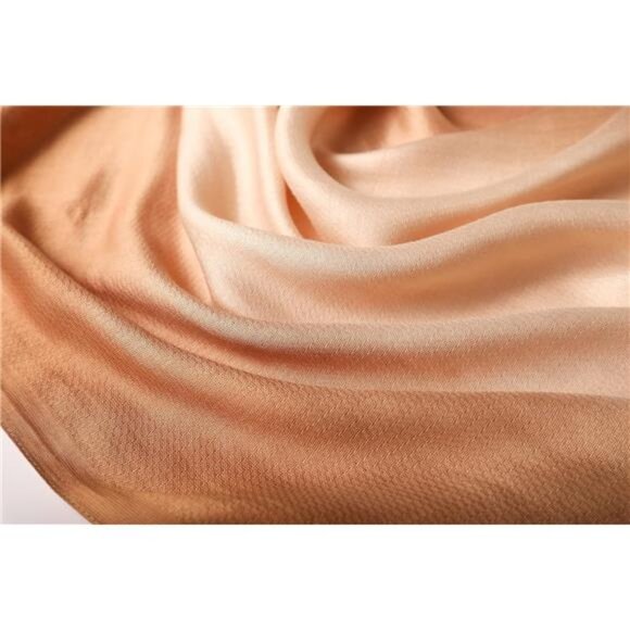 Women Gradient Scarf Long Shawls Wraps Lightweight Khaki - Picture 5 of 6